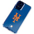 MLB New York Mets - Solid Distressed Moto G 5G (2024) Clear Case